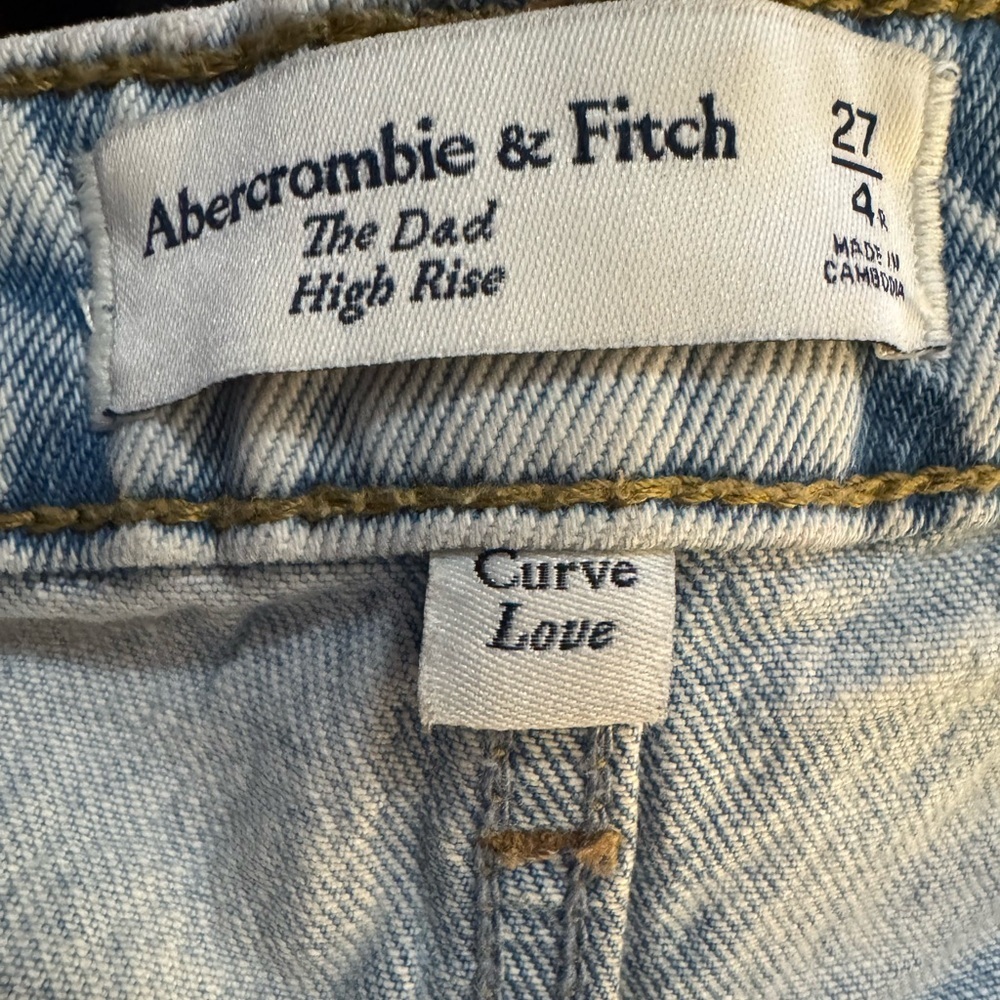 Abercrombie & Fitch The Dad High Rise Curve Love 27/4R - Picture 4 of 4